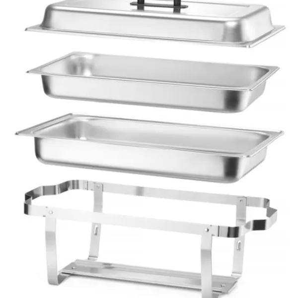 Tilbehør Til Madservering>Buffet bain-marie madvarmer til pasta GN 1/1 STÅL - SÆT med 4 stk.