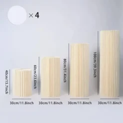 Tilbehør Til Madservering>Buffet Stiger, Klar PVC Materiale, Robust og Elegant Design,hvid 40 60 80 100