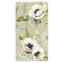 Bufféservetter Vita Blommor 16-pack Ivars i Lanna Discount