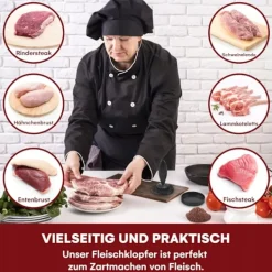 BURGERPRESSE HAMBURGER KØDHULLER manuel 10 cm non-stick Outlet