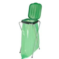 Tilbehør Til Affaldshåndtering>Catering standholder til 120L affaldssække og affald, GRØN