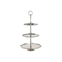 Serveringsfad & Skåle>Centerpiece DKD Home Decor Silver Aluminium 28 x 28 x 47 cm