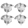 Chafing Dish buffet-sæt, selvbetjenings madvarmer 4,5 L, lilla, rustfrit stål, spritfyret, til fester og bryllupper Best