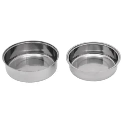 Chafing Dish Buffetvarmer - Rund Spiritusopvarmet - 6 l - Glaslåg - Rustfrit Stål - Til Buffet & Fest Discount