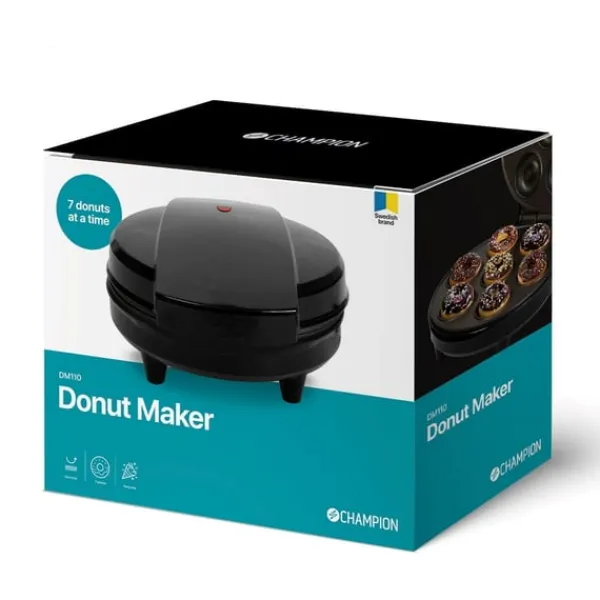 Champion Bagning>Donut Maker 7 Donuts 700W DM110 Sort