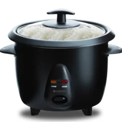 Champion Madlavningsmaskiner>Riskokare Mini Ceramic 0,6L 300W RK400 Svart