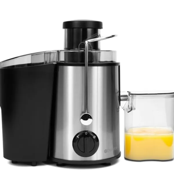 Champion Juicepresser - Nyd Friskpresset Juice Derhjemme>Råsaftcentrifug 0,5L 600W RS400 Rostfri/Svart