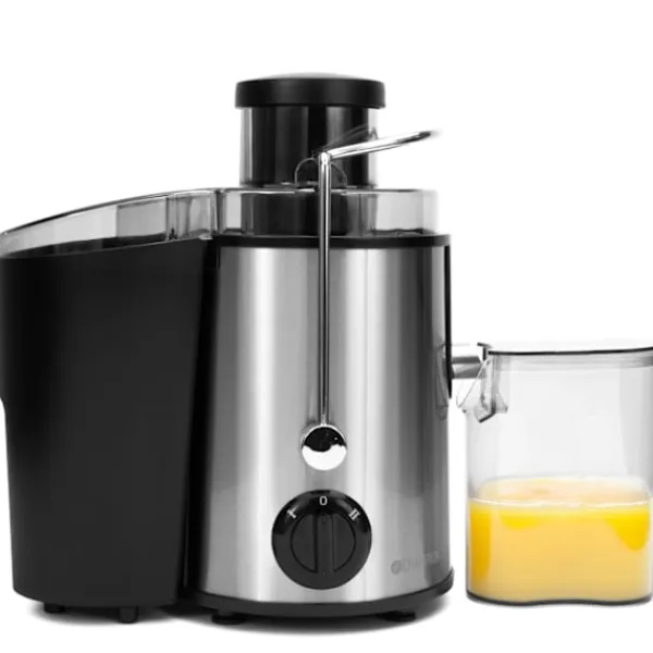 Champion Juicepresser - Nyd Friskpresset Juice Derhjemme>Råsaftcentrifug 0,5L 600W RS400 Rostfri/Svart