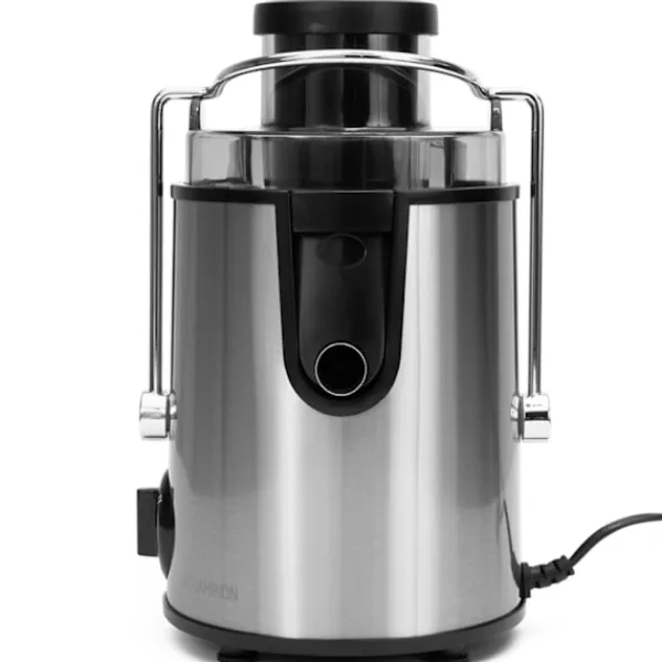 Champion Juicepresser - Nyd Friskpresset Juice Derhjemme>Råsaftcentrifug 0,5L 600W RS400 Rostfri/Svart