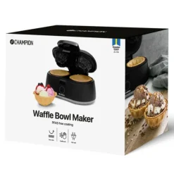 Champion Våffelskålsjärn Health Dubbelt 1000W VS400 Svart Clearance