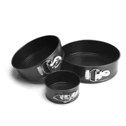 Bagning>Cheesecake-formsæt Non-stick springform, sort