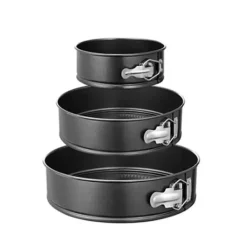 Bagning>Cheesecake-formsæt Non-stick springform, sort