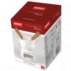 CHOKOLADEFONDUE SÆT + BANKET BIANCA gafler Best