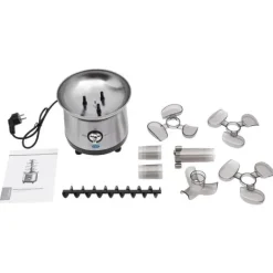 Chokoladefontæne - GTH-001E-2 - 4 Niveauer - 430 Rustfrit Stål - Chokoladesmelter 1,2 L - 150–190 W, 220–240 V 50 Hz Discount