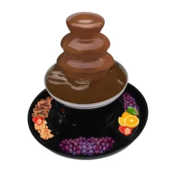 Fonduesæt>Chokoladefontæne, 3-lags design, 0,45 kg kapacitet, nem at rengøre