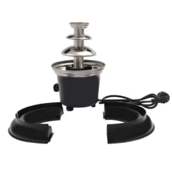 Fonduesæt>Chokoladefontæne, 3-lags design, 0,45 kg kapacitet, nem at rengøre