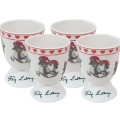Serveringsfad & Skåle>Christmas tableware egg cup, 4-pack - Rolf Lidberg