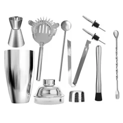 Cocktailset 9-dele Barset 550 ml Shaker rustfrit stål Hot