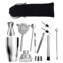 Cocktailset 9-dele Barset 550 ml Shaker rustfrit stål Hot