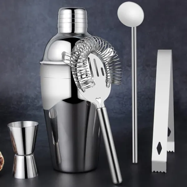 Barudstyrssæt>Cocktailshaker-sæt med 5 dele - 500 ml