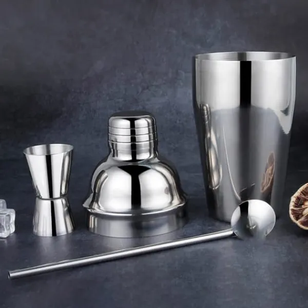 Barudstyrssæt>Cocktailshaker-sæt med 5 dele - 500 ml