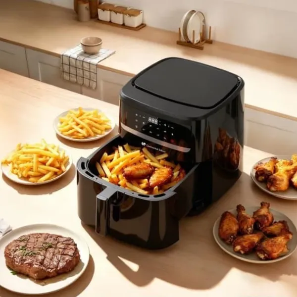 Fritøse>Continental Edison CEFR240092L Airfryer - 1800W - 9,2L - Svart