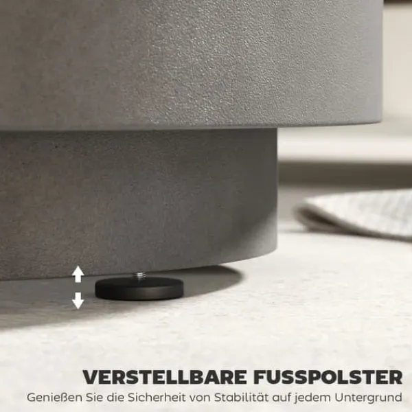 Isspande & Kølere>Cool Bar sidebord med aftagelig top, 10 L drikkekøler, bistrobord til fest/camping, lysegrå