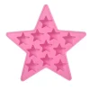 Isforme>Cool Silikone Isterningbakke - Stjerneformet Form til Klubbarfest (Pink)