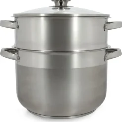 Madlavningsmaskiner>Couscoussier - MENASTYL - 4615450 - Rustfrit stål - 10 liter - Velegnet til alle varmekilder inklusive induktion