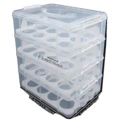 Kagedåser>Cupcake Bærer, 4 Lag, 48 Cupcake Kapacitet,Klar