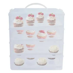Kagedåser>Cupcake Bærer, Bærbar Design, 4-Lags Kapacitet,Klar