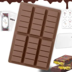 Udstikkere>DAILIENFUS Silikone Dubai Chokoladeform Sæt med Tilbehør