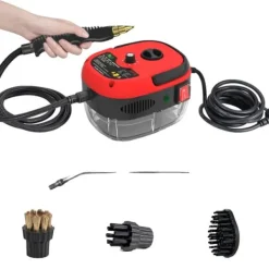 Damprensere>Damprenser, Højtemperatur Dampgenerering, Justerbare Hastighedsindstillinger,Rød