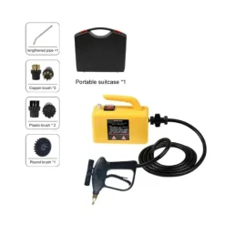 Damprenser, Højtemperatur Desinfektion, Multi-Oberflade Kompatibilitet,Gul opgradering, 220 V Clearance