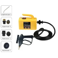 Damprenser, Højtemperatur Desinfektion, Multi-Oberflade Kompatibilitet,220 V, Gul New