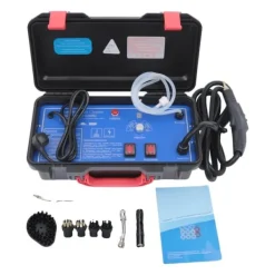 Damprenser, Højtryk, Bærbart Design, Dobbelt Spænding,220 V, Sort og Blå Discount