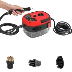 Damprensere>Damprenser, Højtryksdrift, Effektiv Sterilisering,220-240V, Rød