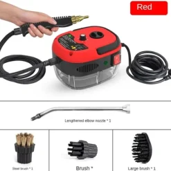 Damprensere>Damprenser, Højtryksdrift, Effektiv Sterilisering,220-240V, Rød