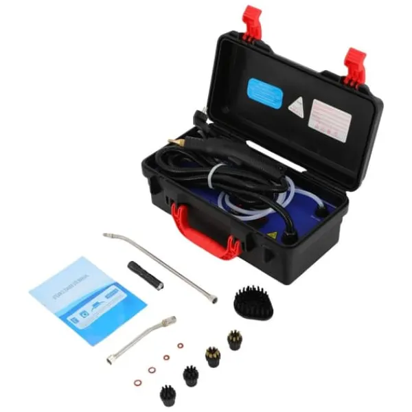 Damprenser til bil og hjem - Håndholdt højtryksdamprenser - Bærbar - Multifunktion - Affedtning & desinficering - Til køkken og bilinteriør Discount