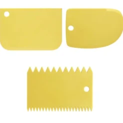 Dejskrabersæt Multifunktionelle plastikkageskrabere Sæt Lige buede tandskrabere Outlet