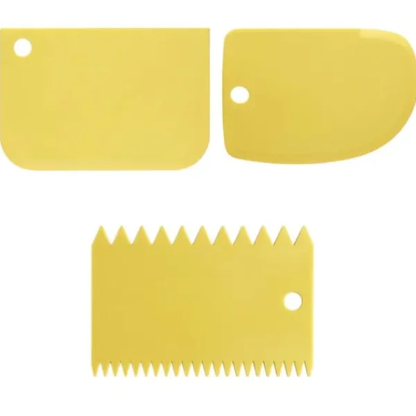 Dejskrabersæt Multifunktionelle plastikkageskrabere Sæt Lige buede tandskrabere Outlet