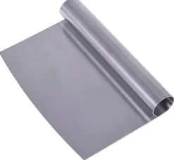 Køkkenskrabere>Dejskærer metalbolle med afrundet blad 15 cm rustfrit stål