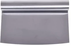 Køkkenskrabere>Dejskærer metalbolle med afrundet blad 15 cm rustfrit stål