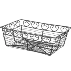 Dekorativ rektangulær trådkurv til servering af brød - Hendi 425855 Outlet
