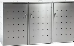 Tilbehør Til Affaldshåndtering>3-delt affaldsbeholderdæksel Nelli 80 x 198 x 117 cm 1