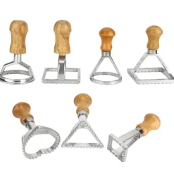 Pastaforme & Pasta-Udstikkere>7-delt dumplingformsæt - gør-det-selv-stempelpresse til småkager, kager, wienerbrød og pasta - køkkentilbehør