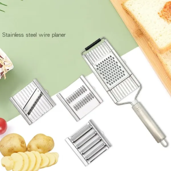 Mandolin- & Rivejern>3-delt rivejern i rustfrit stål - Sølv