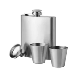 Deluxe Lommelærke m/ 2 glas og tragt - leveres i gaveæske