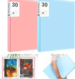 Opbevaring Af Fotografier>Diamantbroderi - Broderiopbevaringsalbum Sort - A2 (op til 60 broderier)