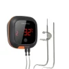 Digital BBQ madtermometer, Bluetooth-forbindelse, understøttelse af flere prober,2 sonder